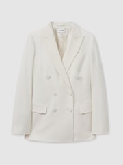 Reiss Leanna Wool Blend Dubbelknäppt Tux Kavaj - Bild 2 av 6