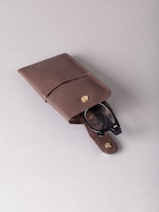 Lakeland Leather Brown Glasses Case - Image 4 of 4