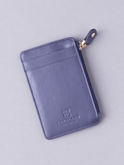 Lakeland Leather Purple Keyring Card Holder - Image 1 of 3