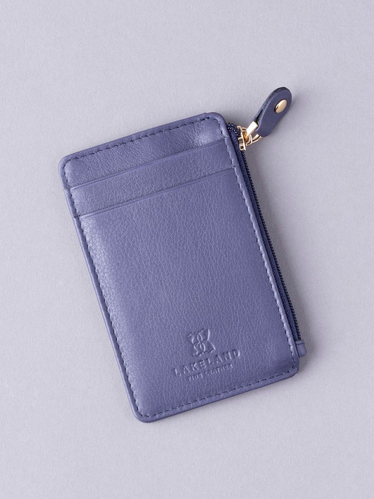 Lakeland Leather Purple Keyring Card Holder - Image 1 of 3