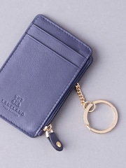 Lakeland Leather Purple Keyring Card Holder - Image 2 of 3