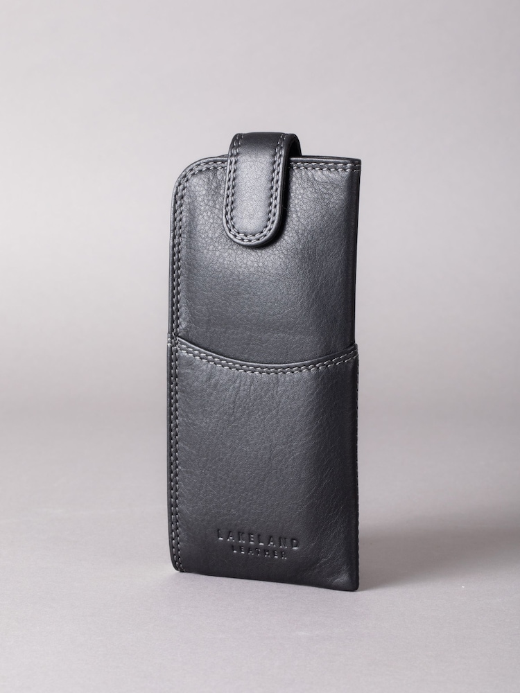 Negru - Husă pentru ochelari Lakeland Leather - Image 1 of 5