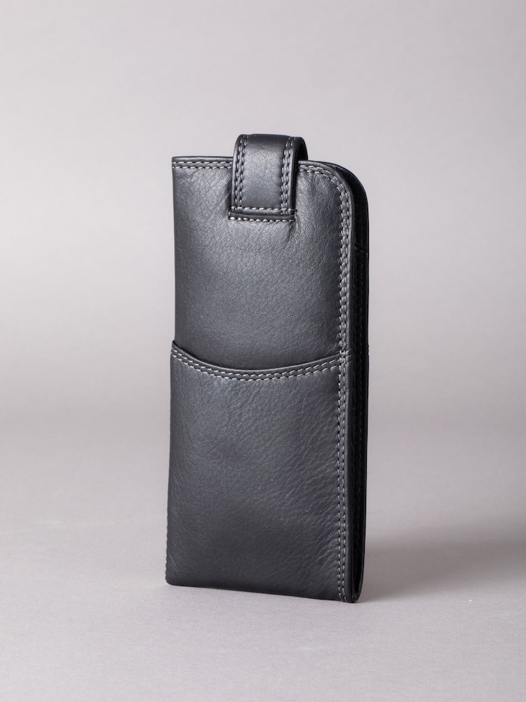 Negru - Husă pentru ochelari Lakeland Leather - Image 2 of 5
