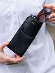 Negru - Husă pentru ochelari Lakeland Leather - Image 5 of 5