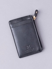 Черный - Lakeland Leather Держатель для карточек с брелоком - Image 1 of 3