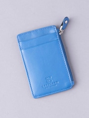 Lakeland Leather Blue Keyring Card Holder - Image 1 of 3