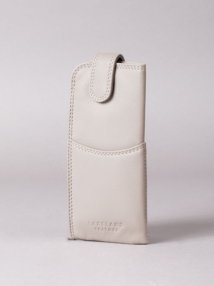 Gri - Husă pentru ochelari Lakeland Leather - Image 1 of 5