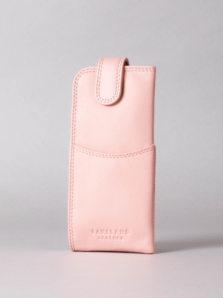 Lakeland Leather Pink Glasses Case - Image 1 of 5