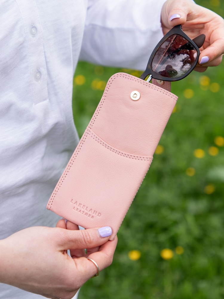 Lakeland Leather Pink Glasses Case - Image 5 of 5