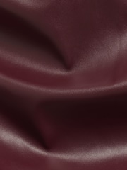 River Island Burgundy Burgundy Faux Leather Drape Top - Image 4 of 4