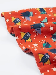 Frugi Boys Orange All-Over Print Halloween Sweatshirt - Image 2 of 4