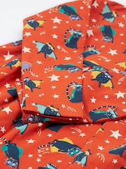Frugi Boys Orange All-Over Print Halloween Sweatshirt - Image 4 of 4