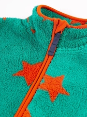 Frugi Blue Star Zipped Ted Fleece Jacket - Image 2 of 5