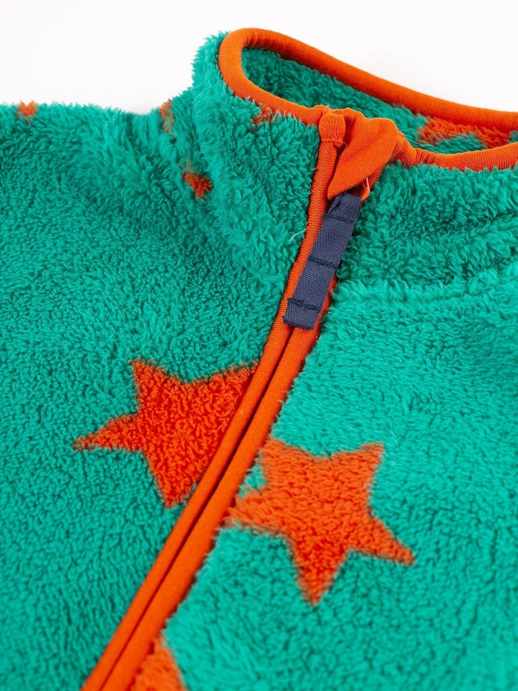 Frugi Blue Star Zipped Ted Fleece Jacket - Image 2 of 5