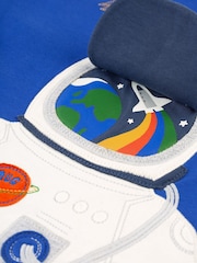 Frugi Boys Blue Space Astronaut Interactive Top - Image 4 of 6
