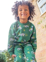 Frugi Green Animal Superb Sweatshirt - Imagen 1 de 5