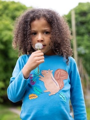Frugi Blue Squirrel Applique Top - Image 2 of 5