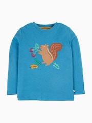 Frugi Blue Squirrel Applique Top - Image 3 of 5