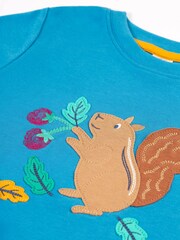 Frugi Blue Squirrel Applique Top - Image 4 of 5