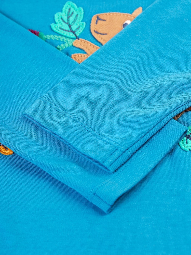 Frugi Blue Squirrel Applique Top - Image 5 of 5