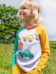 Frugi Boys Grey Multi Coloured Truck Top - Image 1 of 4