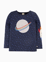 Frugi Blue Space Applique Top - Image 1 of 3