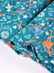 Frugi Girl's Blue Forest Skater Dress - Image 7 of 9