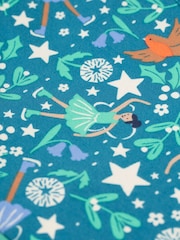 Frugi Girl's Blue Forest Skater Dress - Image 9 of 9