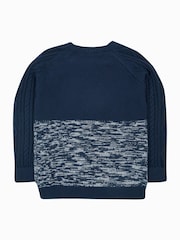 Frugi Blue Cat Knitted Halloween Jumper - Image 2 of 4