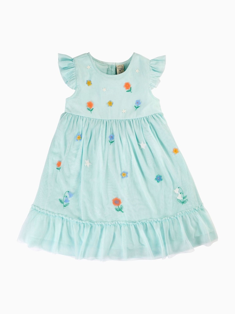 Frugi Light Blue Tulle Dress - Image 1 of 6 Frugi Light Blue Tulle Dress - Image 1 of 6