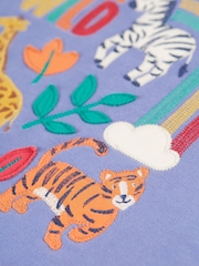 Frugi Purple Animals Hoodie Dress - Image 3 of 3
