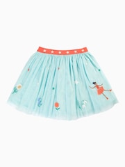 Falda escarlata con vuelo azul claro de Frugi - Imagen 3 de 7