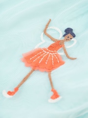 Falda escarlata con vuelo azul claro de Frugi - Imagen 6 de 7
