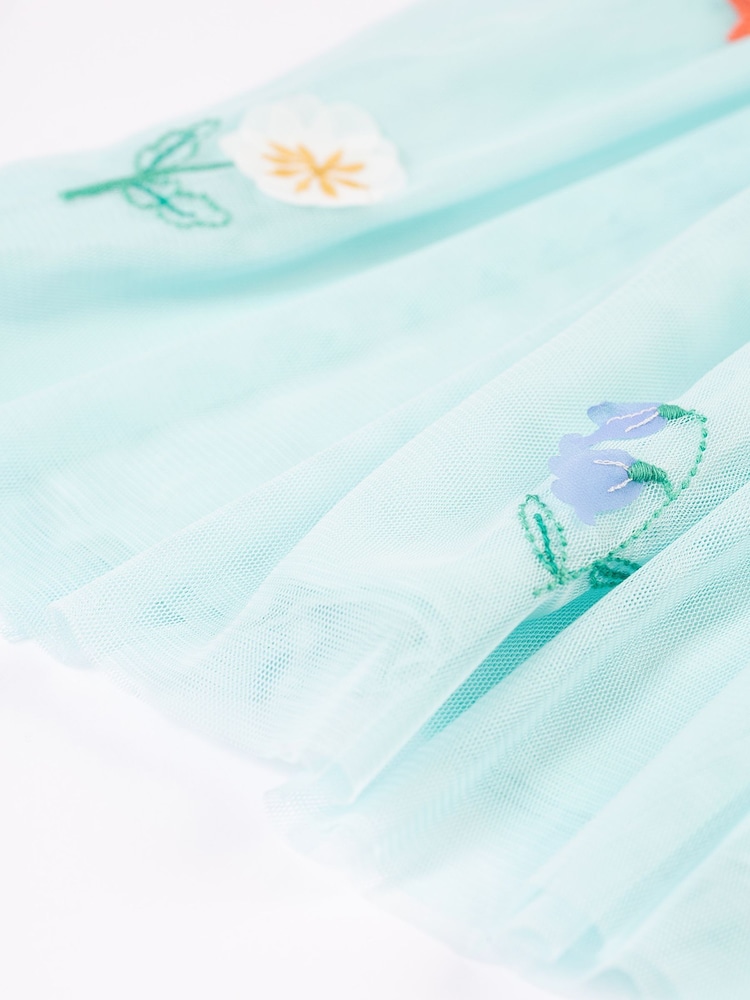 Falda escarlata con vuelo azul claro de Frugi - Imagen 7 de 7