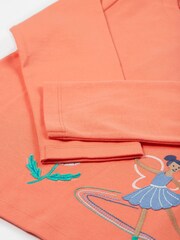 Frugi Girls Pink Fairy Embroided Top - Image 2 of 4