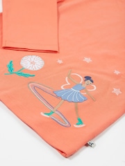 Frugi Girls Pink Fairy Embroided Top - Image 3 of 4