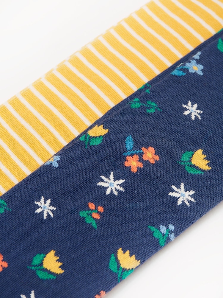 Frugi Yellow Tights 2 Pack - Image 2 of 3 Frugi Yellow Tights 2 Pack - Image 2 of 3