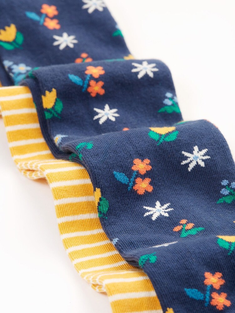 Frugi Yellow Tights 2 Pack - Image 3 of 3