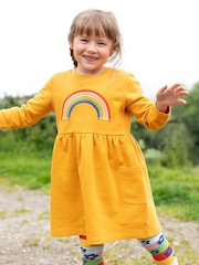 Frugi Girls Yellow Rainbow Dress - Image 1 of 6