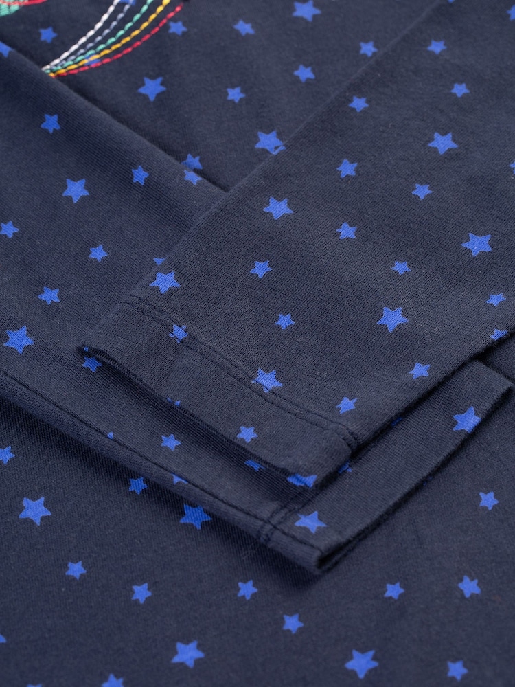Frugi Girls Blue Star Embroided Top - Image 3 of 3 Frugi Girls Blue Star Embroided Top - Image 3 of 3
