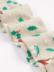 Frugi – Strumpfhosen in Rot und Haferflockenfarbe im 2er-Pack - Bild 5 von 6