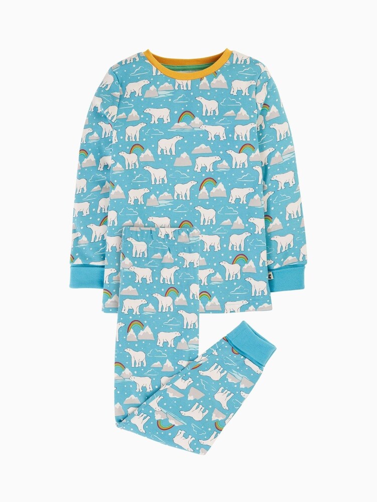 Frugi Blue Polar Bear Pyjamas - Image 1 of 4 Frugi Blue Polar Bear Pyjamas - Image 1 of 4