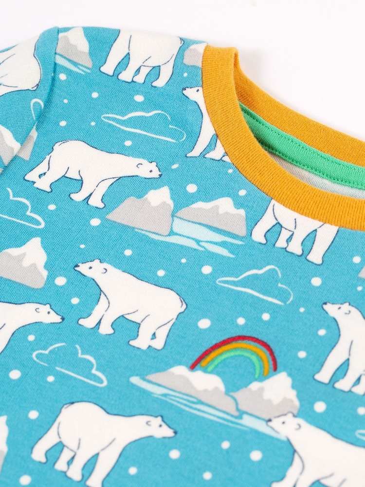 Frugi Blue Polar Bear Pyjamas - Image 2 of 4 Frugi Blue Polar Bear Pyjamas - Image 2 of 4