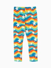 Frugi Blaue Leggings mit gewelltem Sternen-Print - Bild 2 von 5