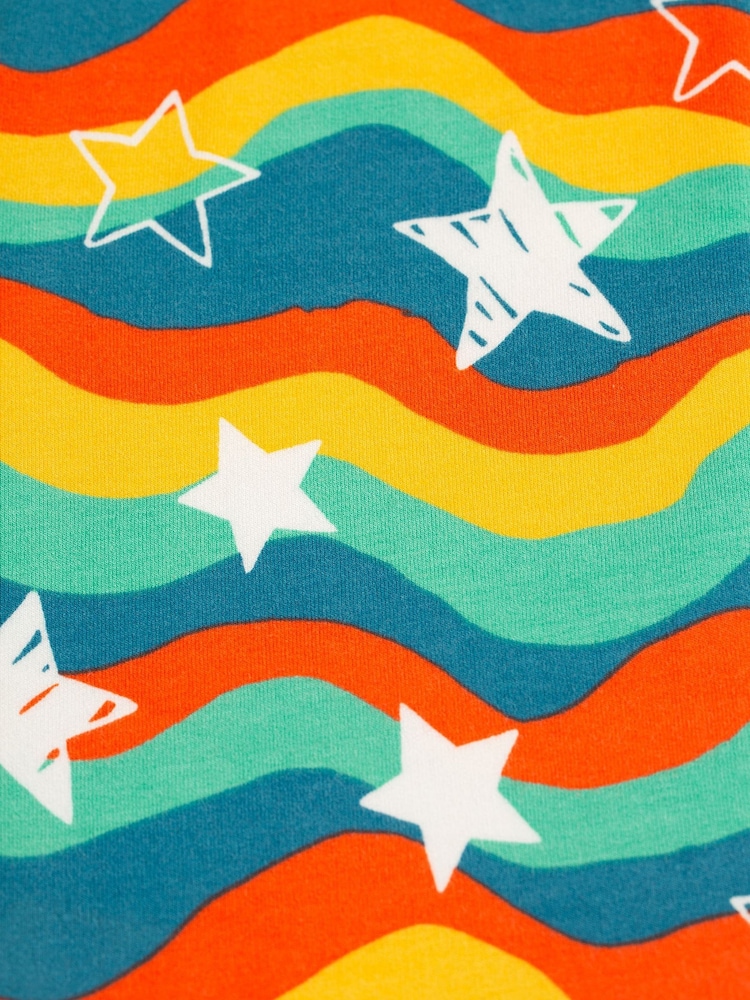 Frugi Blaue Leggings mit gewelltem Sternen-Print - Bild 5 von 5