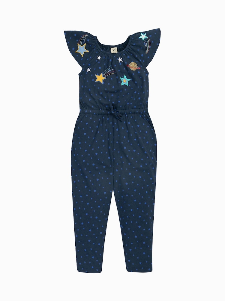 Frugi Blue Stars Lorena Jumpsuit - صورة 1 من 4