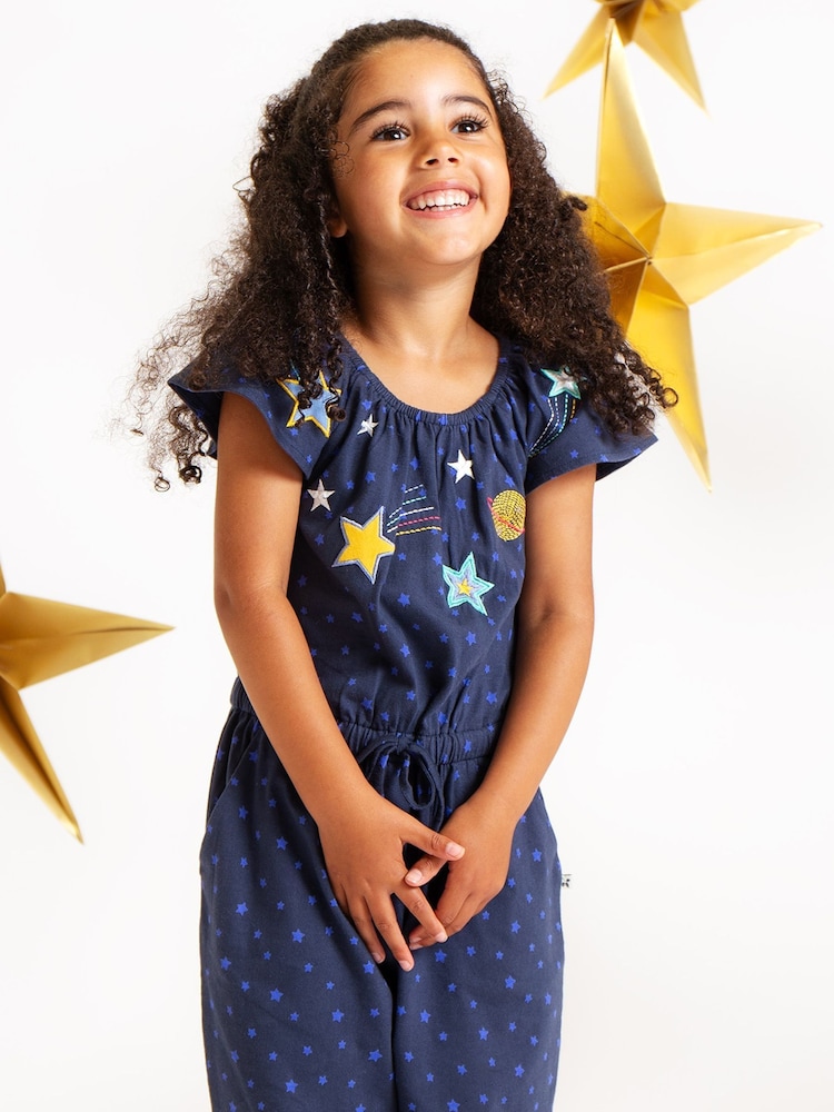 Frugi Blue Stars Lorena Jumpsuit - صورة 2 من 4