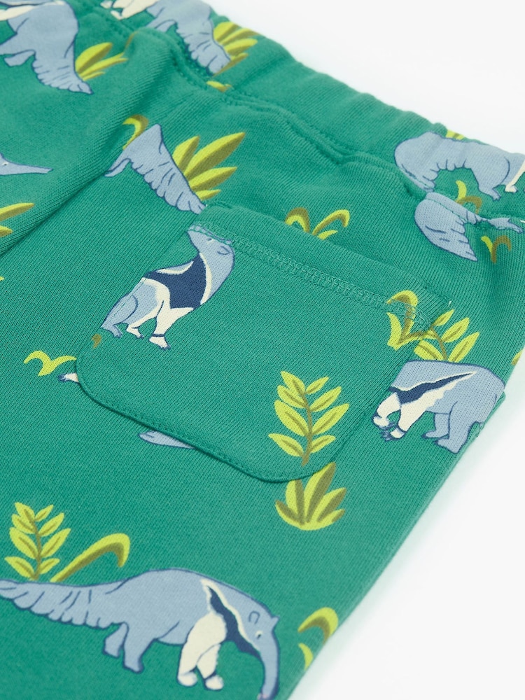 Frugi Green Animal Print Malpas Joggers - Image 7 of 7