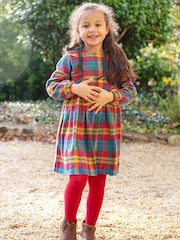 Frugi Blue Rainbow Check Dress - Image 1 of 6