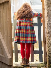 Frugi Blue Rainbow Check Dress - Image 2 of 6